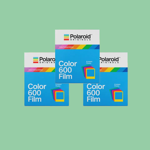 Polaroid Originals 600 Colour Film with Coloured Frames 3 Pack
