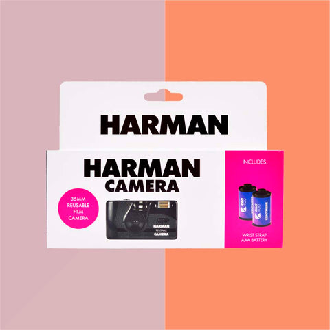 Harman Reusable Camera 35mm + 2 Kentmere Pan 400 Films