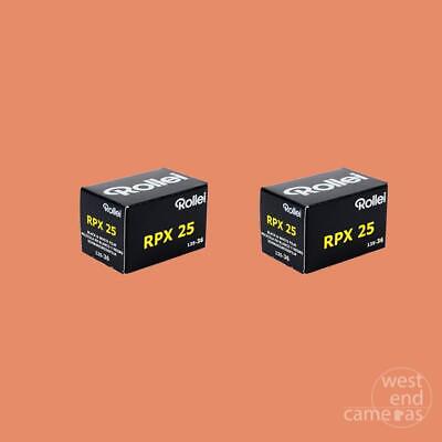 Rollei RPX 25 35MM 36EXP - TWIN PACK- FREE POST