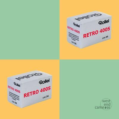 Rollei Retro 400s 35MM 36EXP- TWIN PACK- B&W FILM Free Post