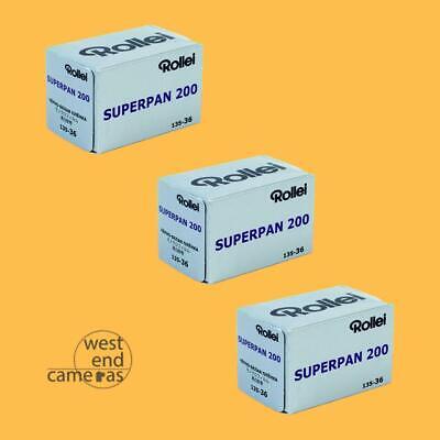 Rollei Superpan 200 35MM 36EXP- 3 PACK- FREE POST