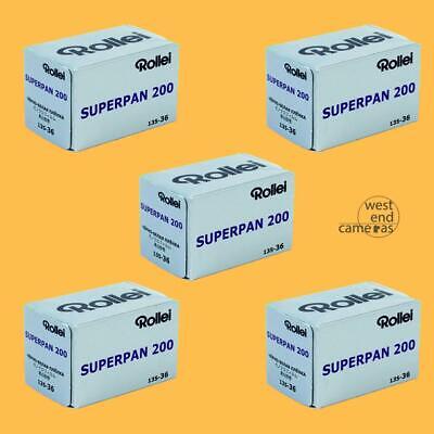 Rollei Superpan 200 35MM 36EXP- 5 PACK- FREE POST