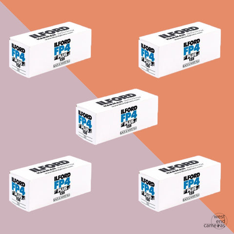 Ilford FP4+ 125 120 5 Pack Expiry Date 01/2024