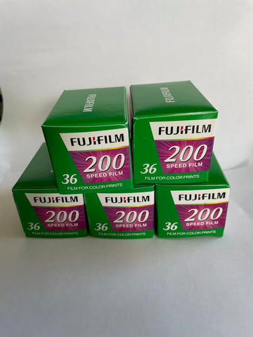 Fujifilm Colour 200 X 5 Cheap Colour Film 135mm 36Exp