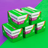 Fujifilm Colour 200 X 5 Cheap Colour Film 135mm 36Exp