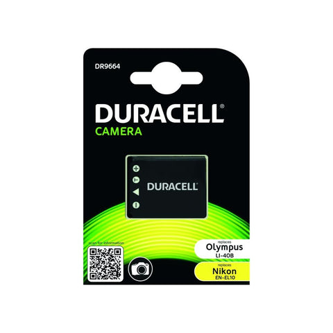 Duracell DR9664 Replacement Camera Battery for Fuji NP-45,  Olympus Li-40B or Nikon EN-EL10