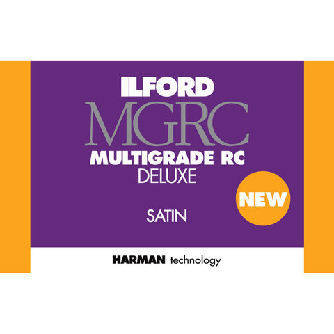 Ilford MGRC Multigrade RC Deluxe 8x10 (20.3x25.4) 25 Sheets Satin Darkroom Paper