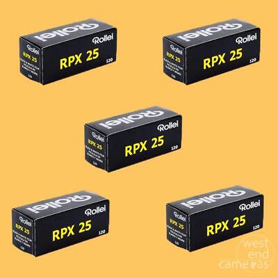 Rollei RPX 25 120- 5 PACK- Black & White Film