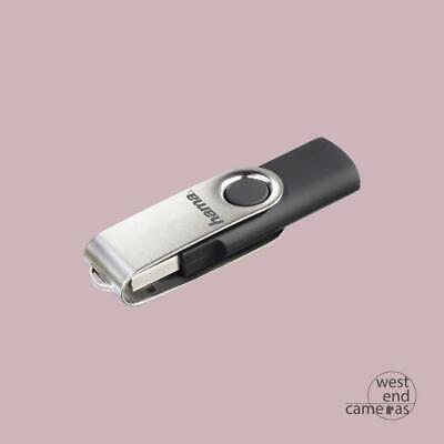 Hama Black "Rotate" USB Flash Drive, USB 2.0, 16 GB, 10 MB/s - FREE POST