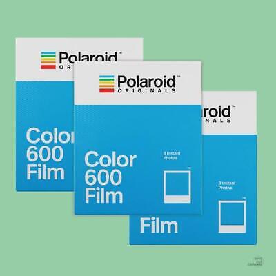 POLAROID  600 COLOUR FILM - 3 PACK - Production Date 02 / 2020  FREE POST