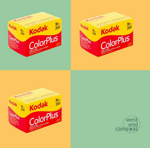 Kodak ColorPlus 200 35mm 36exp Cheap Colour Film - 3 Pack NEW STOCK