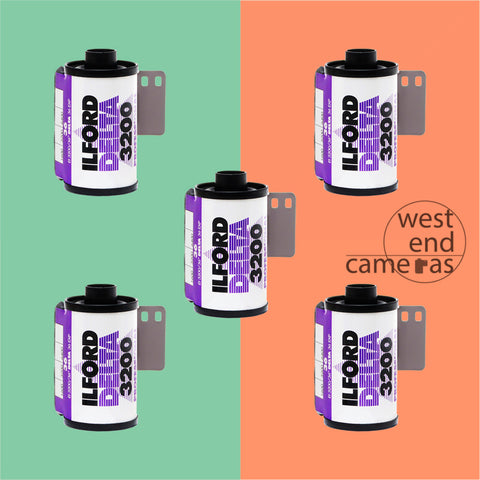 Ilford Delta 3200 35mm 36exp 5 Pack IN SINGLE BOX