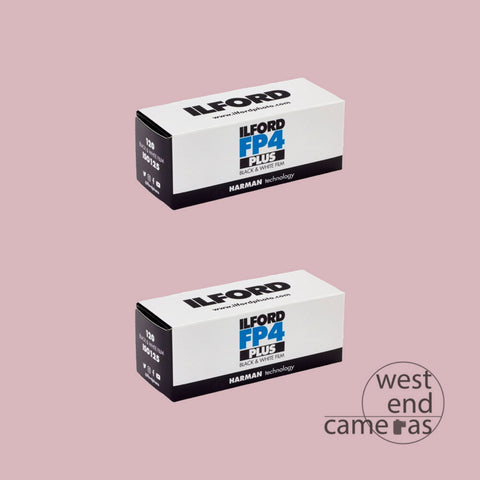 Ilford FP4+ 125 120 Black and White Cheap Film - Twin Pack