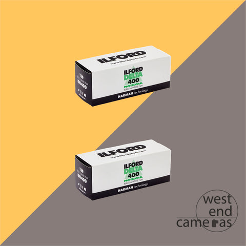 Ilford Delta 400 120 Twin Pack Expired 11/2021