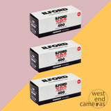 Ilford XP2 Super 400 120 C41 Black and White Film - 3 Pack - Free Post