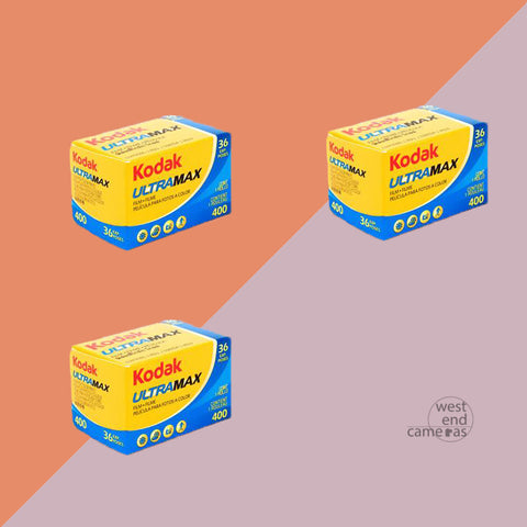 3 X Kodak Ultramax Cheap Colour Film  CHEAP COLOUR PRINT FILM